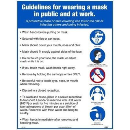 NMC Guidelines For Wearing A Mask Poster PST145